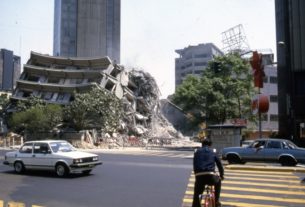 Damage from Mexico City’s 1985 earthquake. Photo: Tony Burton; all rights reserved