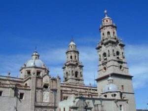Cathedral towers, Morelia