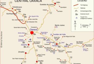 Interactive Map of Central Oaxaca, Mexico