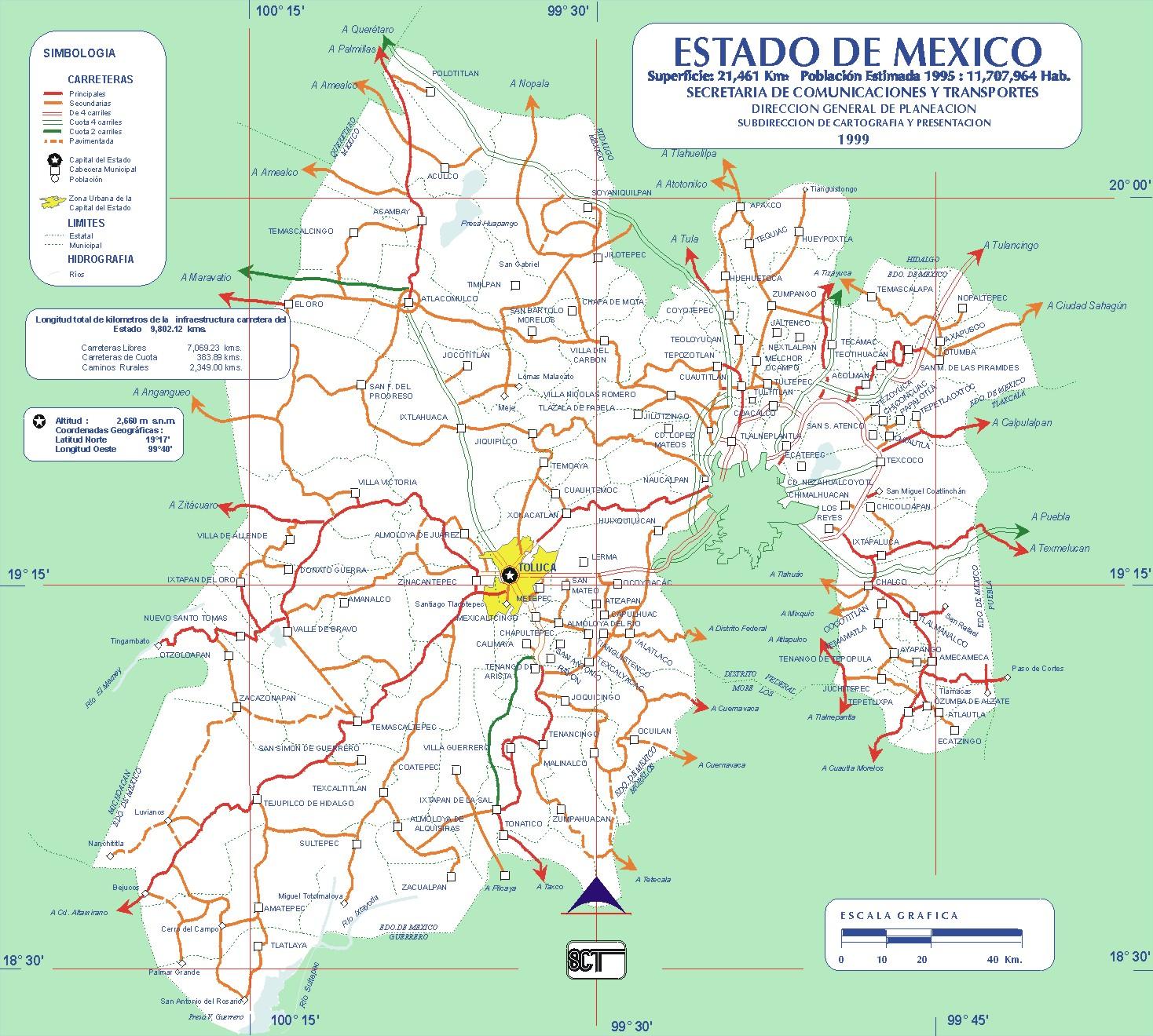 Map of State of Mexico