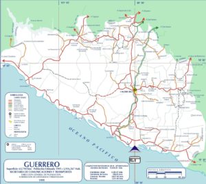 Map of Guerrero