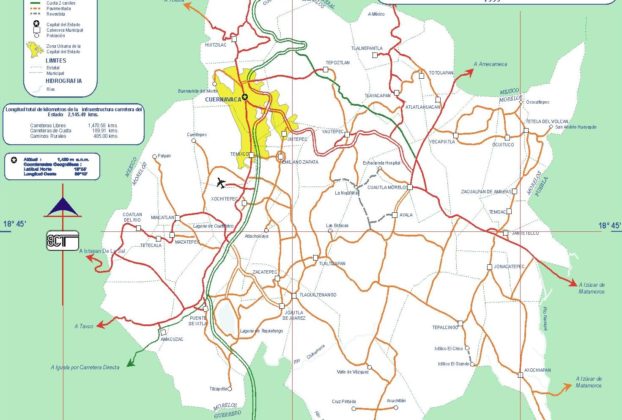 Map of Morelos