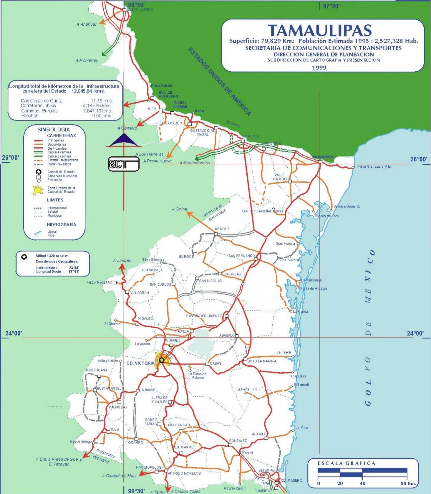 Map of Tamaulipas - MexConnect