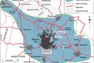 Map of Mexico City urban system