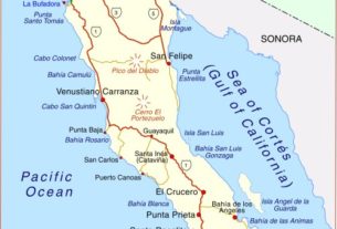 Interactive Map of Baja California, Mexico