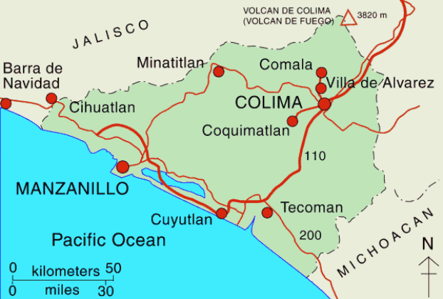 Interactive Map of Colima
