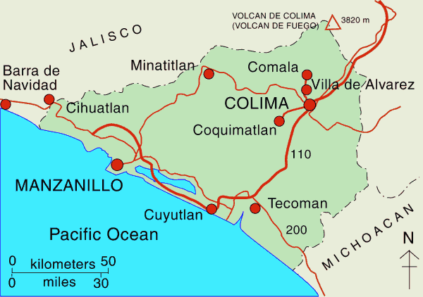 Interactive Map of Colima