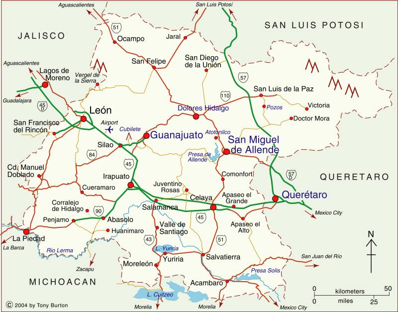 Interactive Map of Guanajuato