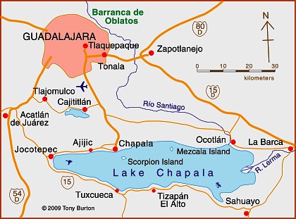 Basic Map of Lake Chapala