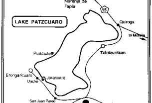 Map of Lake Patzcuaro villages