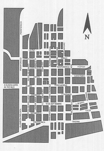 Map of Tonala, Jalisco