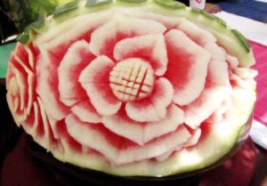 A beautifully carved watermelon is part of the Dia de la Samaritana festivities in Oaxaca © Tara Lowry, 2014