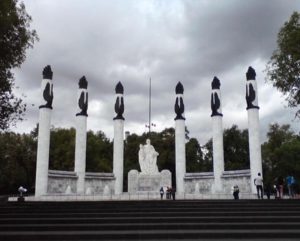 Altar a la Patria in Mexico City's Chapultepec Park. Chapultepec Castle can be seen in the background © David Wall, 2013