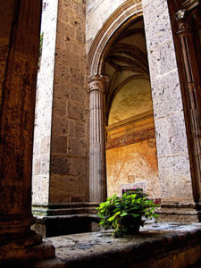 Of the three orders active in Mexico, the Augustinians had a reputation for being the most grandiose of builders, and the most faithful to European design. This is evident in the 16th century Ex-Convento in Yuriria, Michoacan. This original photograph forms part of the Olden Mexico collection. © Darian Day and Michael Fitzpatrick, 2010