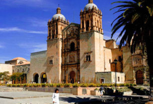 The beautiful church of Santo Domingo is very popular for religious rites of passage such as quince años, weddings, funerals and first communions