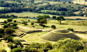 The monumental architecture seen at Mexico's Guachimontones archeological site is based on concentric circles, a style no other civilization on earth has ever adopted. © John Pint, 2009