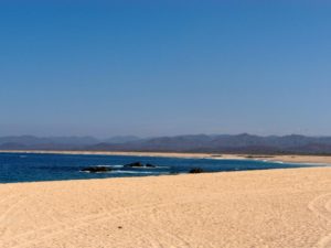 The beach at Mayto on Jalisco's Costa Alegre on the Mexican Pacific