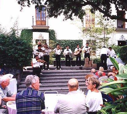 Mariachis perform at a gala held at the Hacienda of Nogueras, Comala, Colima.