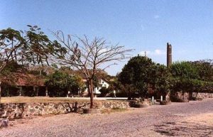 The sugar cane chimney of the ex-Hacienda of Nogueras.