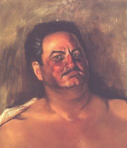 Portrait of Andres Henestrosa oil on masonite