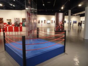 The Lucha libre exhibit space at Sala Guillermo Bonfil Batalla © Anthony Wright, 2013