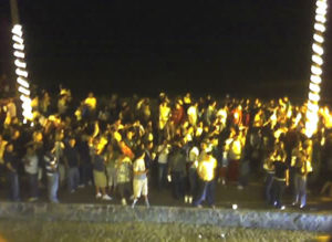 The malecon in Puerto Vallarta attracts hundreds of tourists celebrating the New Year. © Daniel Wheeler, 2009