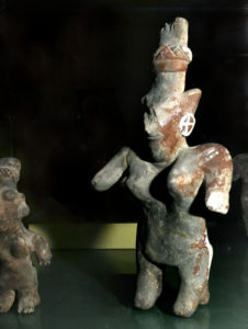 Ancient beauty: Elongated heads, crossed eyes and pointy ears were all the rage 2000 years ago in Mexico, as demonstrated in this figurine on display at the Tala Museum. © John Pint, 2011