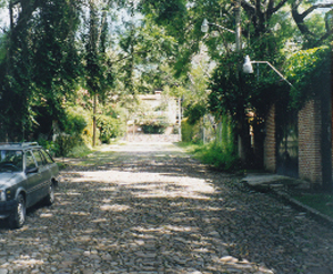 Village street on Mexico's Chapala Lakeshore