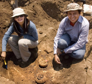 Today, archeologists Cyntia and Rodrigo Esparza carry on the monumental work started by the Weigands forty years ago at Mexico's Guachimontones archeological site. © John Pint, 2009