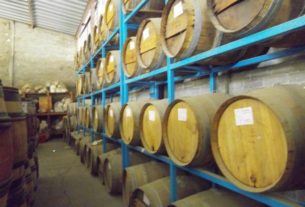 Scorpion Mezcal barrels