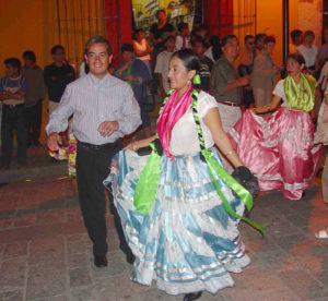 Participating in fiestas complete with costume and dance cuts across generational lines.