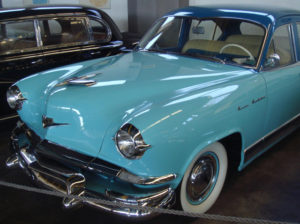 Color gloriously informs the identity of a vintage car with whitewall tires in Mexico City's Automobile Museum. © Anthony Wright, 2009