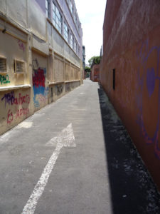 El Callejon del Diablo, near the Casa de la Cultura Juan Rulfo in Mixcoac. © Anthony Wright, 2012