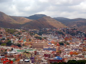 Guanajuato city in the valley of Guanajuato, nestled in the hills of Guanajuato State. - David Wall, © 2016