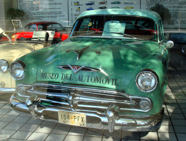 A 1954 Dodge announces the raison d'etre for Mexico City's Automobile Museum. © Anthony Wright, 2009