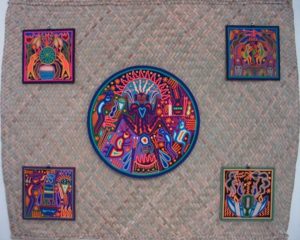 Fibe beautiful nearika -- Huichol beadwork and yarnwork "votive" paintings. © Kinich Ramirez, 2006
