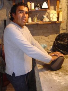 Ceramicist and mask artisan Prudencio Guzman of Tonala, Jalisco. © Kinich Ramirez, 2006