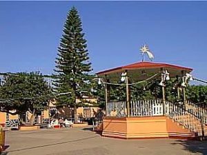 The plaza in Santa María del Oro, Nayarit
