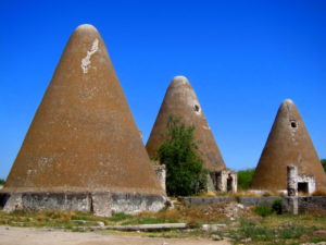 Conic ovens made of stone. Hacienda Jaral de Berrio in Guanajuato Edythe Anstey Hanen 2016