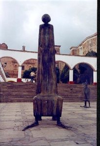 Sit on a friendly sculpture. Photography by Bill Arbon. © 2001