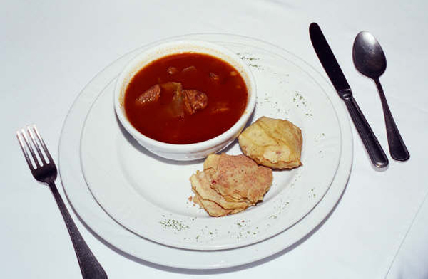 A hot bowl of spicy churipu is one of many dishes added to the menu of Los Mirasoles Restaurant by Chef Rubi Silva, who travels to the villages of Michoacan collecting indigenous recipes. Churipu tastes great with a side of two jahuacatas, a Purepecha variation of the corunda.The corunda, in turn, is a type of tamale.