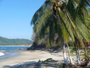 Lo de Marcos on the Nayarit Riviera is agenuinely Mexican town with a wide beach of soft, almost white sand. © Christina Stobbs, 2009