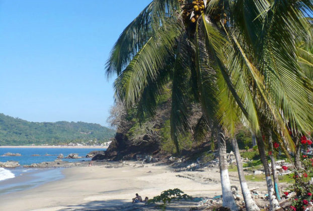 Lo de Marcos on the Nayarit Riviera is agenuinely Mexican town with a wide beach of soft, almost white sand. © Christina Stobbs, 2009