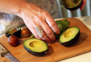 The secret to perfect Mexican guacamole is a flavorful, ripe avocado. © Jeanine Thurston, 2011