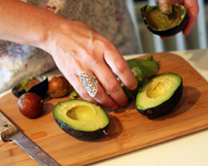 The secret to perfect Mexican guacamole is a flavorful, ripe avocado. © Jeanine Thurston, 2011