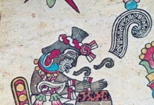 An Aztec musician poet from the Codex Borbonicus