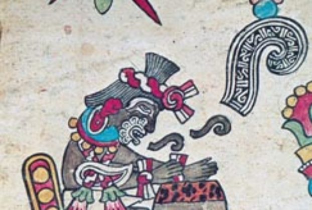 An Aztec musician poet from the Codex Borbonicus