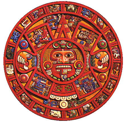 Aztec calendar stone