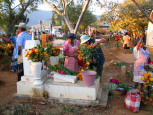 In the country pueblos near Oaxaca city, you'll find Day of the Dead means socializing among families, many of them related, all certainly neighbors and friends.