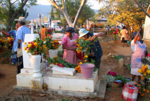 In the country pueblos near Oaxaca city, you'll find Day of the Dead means socializing among families, many of them related, all certainly neighbors and friends.